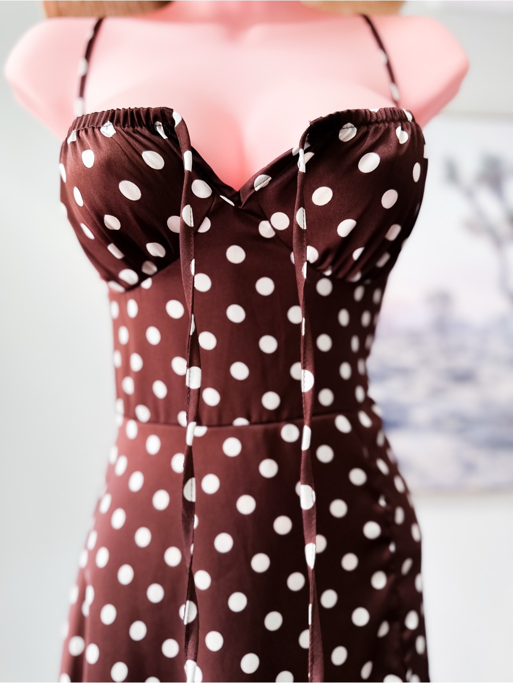 Where Satin Meets Milkmaid Romance Coquette Daydreams Cottagecore Maxi Dress View 6